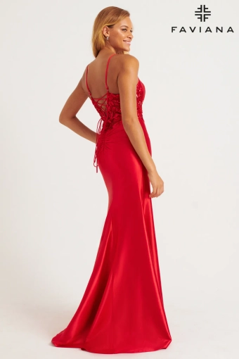 Faviana Prom Dresses Style #11205 #10 Red backface vertical thumbnail