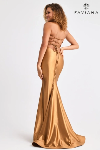 Faviana Prom Dresses Style #11211 #19 Bronze backface vertical thumbnail