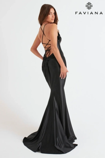 Faviana Prom Dresses Style #11249 #4 Black backface vertical thumbnail