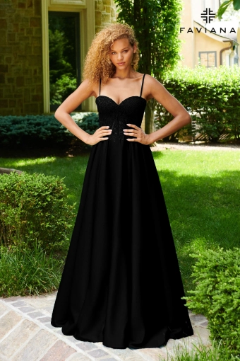 Faviana Prom Dresses Style #11259 #1 Black frontface vertical thumbnail