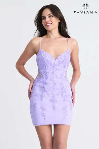 Faviana Prom Dresses Style #11303 #2 Lilac frontface vertical thumbnail
