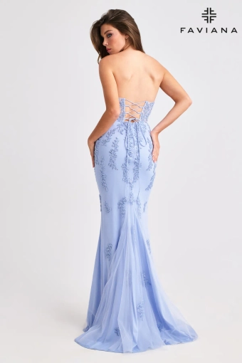 Faviana Prom Dresses Style #11407 #4 Peri backface vertical thumbnail