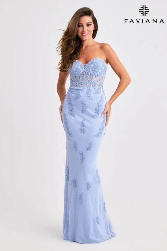 Faviana Prom Dresses Style #11407 #1 Peri frontface vertical thumbnail