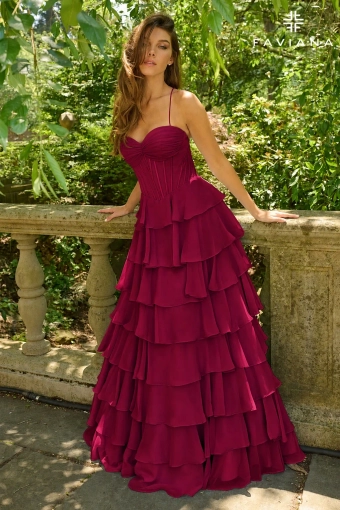Faviana Prom Dresses Style #11420 #9 Merlot frontface vertical thumbnail
