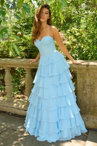 Faviana Prom Dresses Style #11420 #7 Sky frontface vertical thumbnail