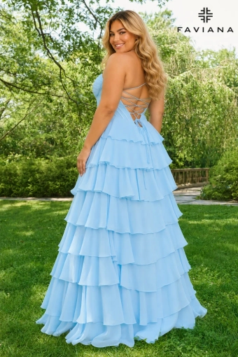 Faviana Prom Dresses Style #11420E #3 default Sky backface vertical thumbnail