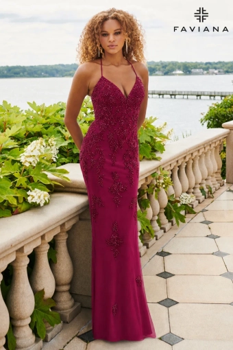 Faviana Prom Dresses Style #11428 #2 Cherry frontface vertical thumbnail