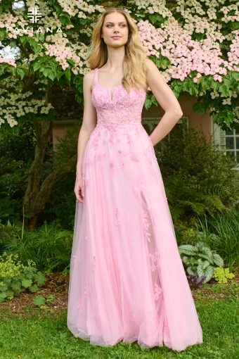 Faviana Prom Dresses Style #11437 #4 Cotton Candy Pink frontface vertical thumbnail