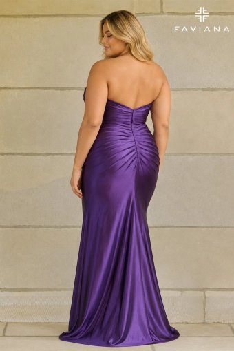 Faviana Prom Dresses Style #11453E #2 default Purple Amethyst backface vertical thumbnail