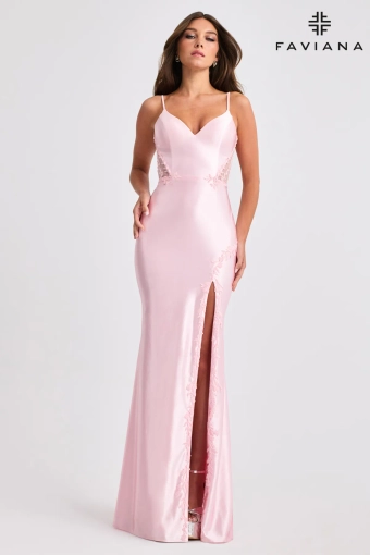Faviana Prom Dresses Style #11466 #2 Light Pink frontface vertical thumbnail