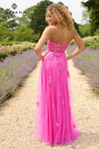 Faviana Prom Dresses Style #11474 #6 Bubblegum Pink backface vertical thumbnail