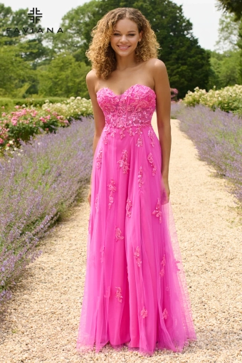 Faviana Prom Dresses Style #11474 #4 Bubblegum Pink frontface vertical thumbnail