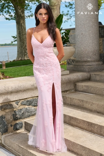 Faviana Prom Dresses Style #11601 #0 default Light Pink frontface vertical thumbnail