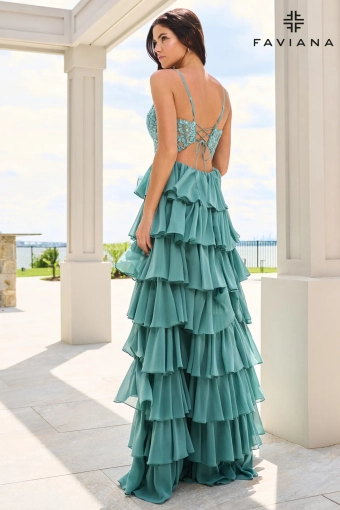 Faviana Prom Dresses Style #11603 #8 default Dark Pacific Blue backface vertical thumbnail
