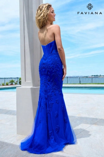 Faviana Prom Dresses Style #11604 #4 Royal backface vertical thumbnail