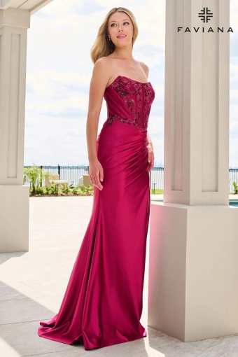 Faviana Prom Dresses Style #11606 #3 Cherry frontface vertical thumbnail