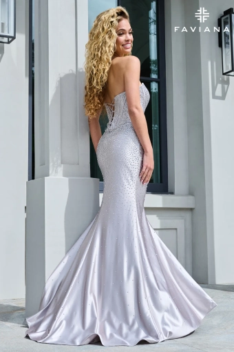 Faviana Prom Dresses Style #11613 #5 Silver backface vertical thumbnail