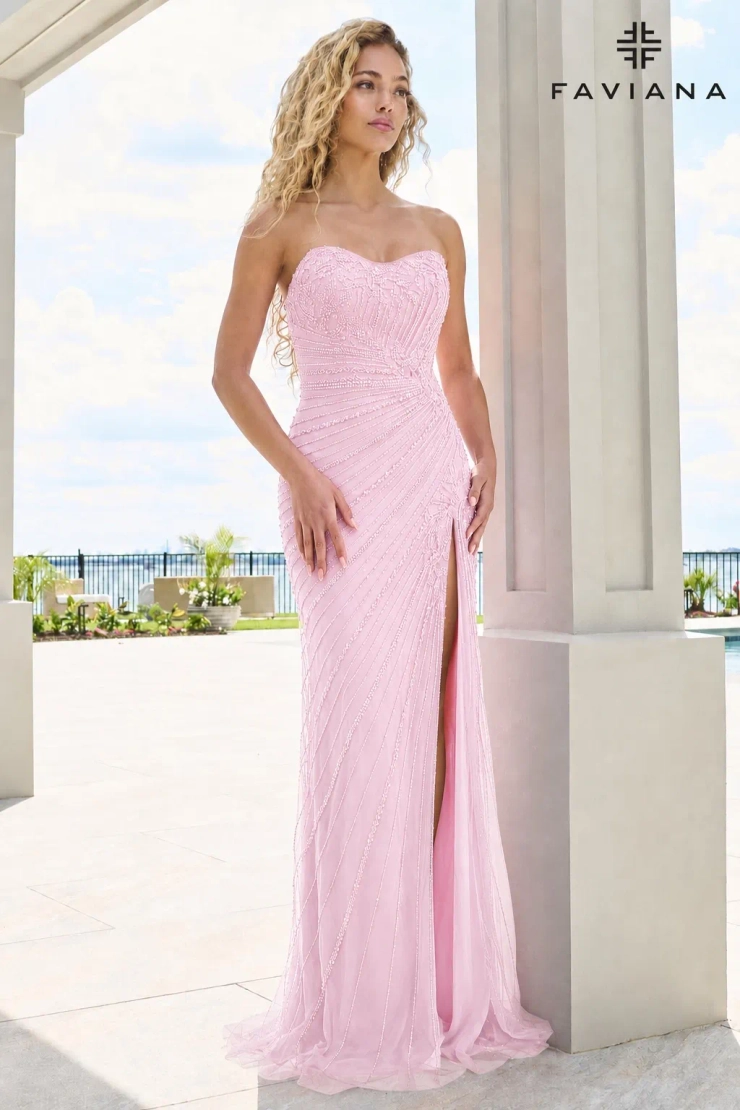 Faviana Style #11616 #1 Light Pink frontface vertical picture