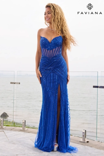 Faviana Prom Dresses Style #11618 #2 Royal frontface vertical thumbnail