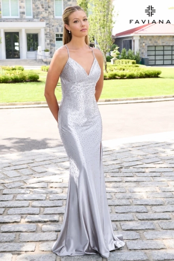 Faviana Prom Dresses Style #11622 #2 Silver frontface vertical thumbnail