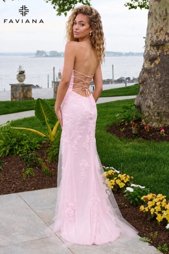 Faviana Prom Dresses Style #11627 #5 default Light Pink backface vertical thumbnail