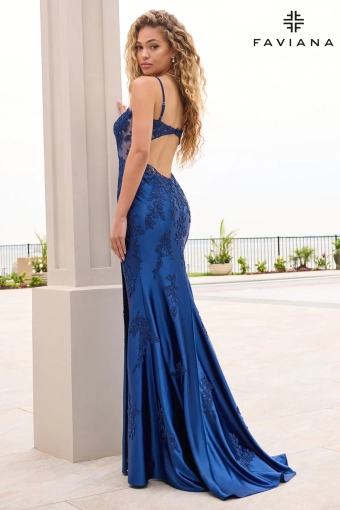 Faviana Prom Dresses Style #11628 #4 Navy backface vertical thumbnail