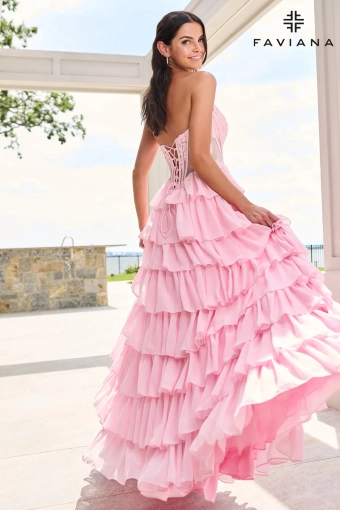 Faviana Prom Dresses Style #11629 #8 Light Pink backface vertical thumbnail