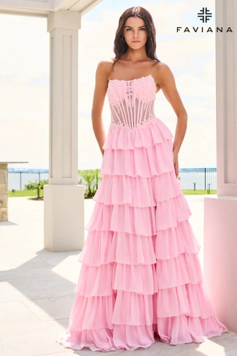 Faviana Prom Dresses Style #11629 #2 Light Pink frontface vertical thumbnail
