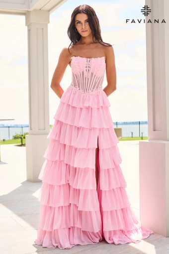 Faviana Prom Dresses Style #11629 #0 default Light Pink frontface vertical thumbnail