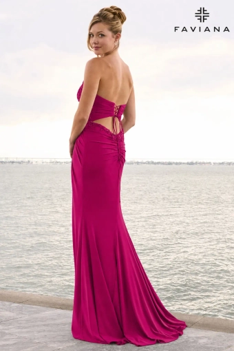 Faviana Prom Dresses Style #11636 #6 default Bright Raspberry backface vertical thumbnail