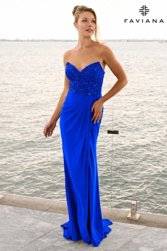 Faviana Prom Dresses Style #11636 #2 Royal frontface vertical thumbnail