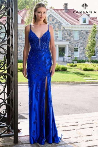Faviana Prom Dresses Style #11637 #4 Royal frontface vertical thumbnail