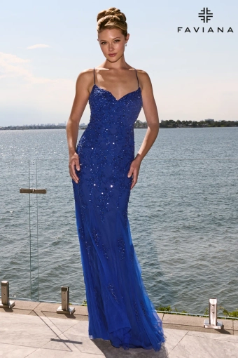 Faviana Prom Dresses Style #11640 #0 default Royal frontface vertical thumbnail