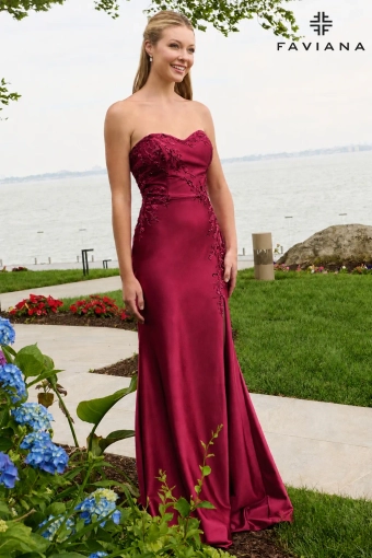 Faviana Prom Dresses Style #11647 #4 Cherry frontface vertical thumbnail