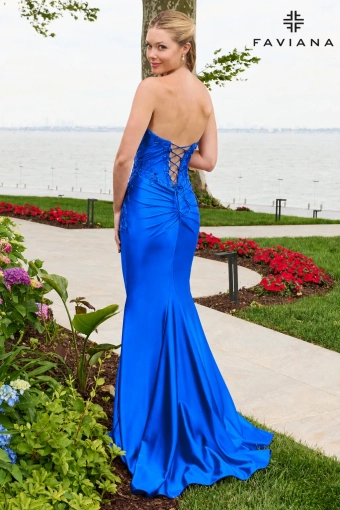 Faviana Prom Dresses Style #11647 #5 default Electric Blue backface vertical thumbnail
