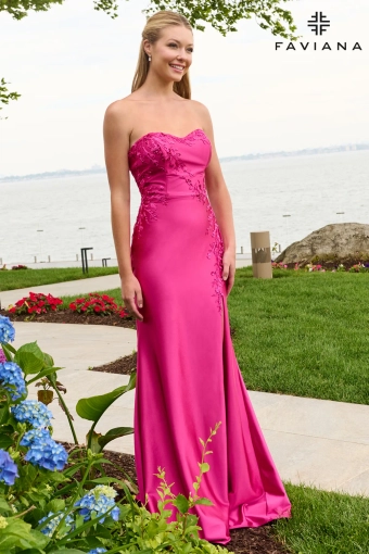 Faviana Prom Dresses Style #11647 #3 Raspberry frontface vertical thumbnail