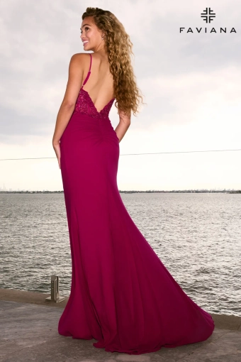Faviana Prom Dresses Style #11653 #5 Bright Raspberry backface vertical thumbnail