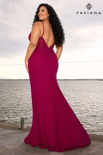 Faviana Prom Dresses Style #11653E #1 default Bright Raspberry backface vertical thumbnail