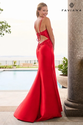 Faviana Prom Dresses Style #11656 #6 default Red backface vertical thumbnail