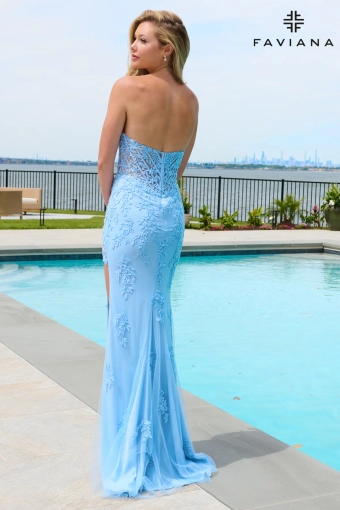 Faviana Prom Dresses Style #11664 #5 default Powder Blue backface vertical thumbnail