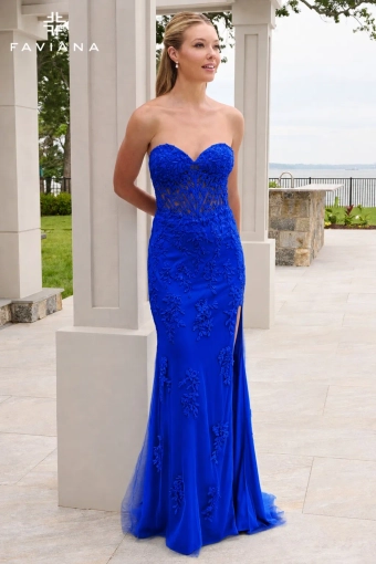 Faviana Prom Dresses Style #11664 #2 Royal frontface vertical thumbnail