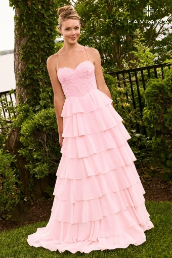 Faviana Prom Dresses Style #11665 #1 Light Pink frontface vertical thumbnail