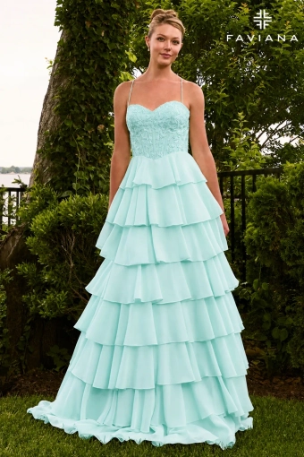 Faviana Prom Dresses Style #11665 #5 Seaglass frontface vertical thumbnail