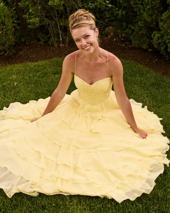 Faviana Prom Dresses Style #11665 #6 Light Yellow frontface vertical thumbnail
