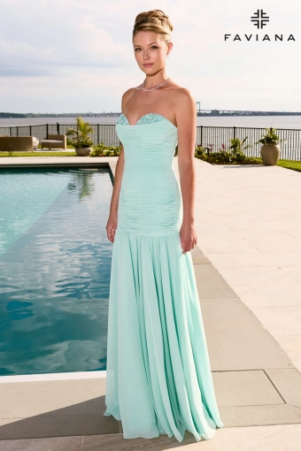 Faviana Prom Dresses Style #11667 #2 Seaglass frontface vertical thumbnail