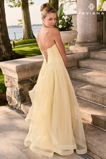 Faviana Prom Dresses Style #11668 #7 default Butter Yellow backface vertical thumbnail
