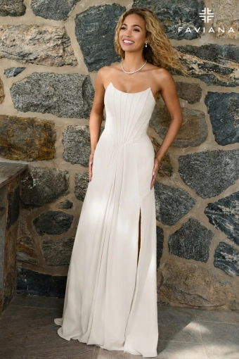 Faviana Prom Dresses Style #11672 #4 Ivory frontface vertical thumbnail