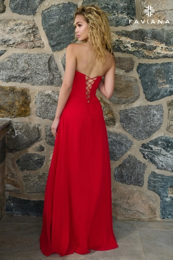 Faviana Prom Dresses Style #11672 #6 default Red backface vertical thumbnail