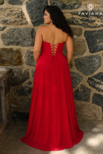 Faviana Prom Dresses Style #11672E #1 default Red backface vertical thumbnail