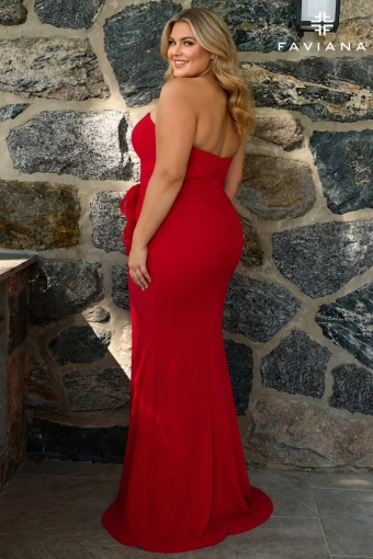 Faviana Prom Dresses Style #11673E #1 default Red backface vertical thumbnail